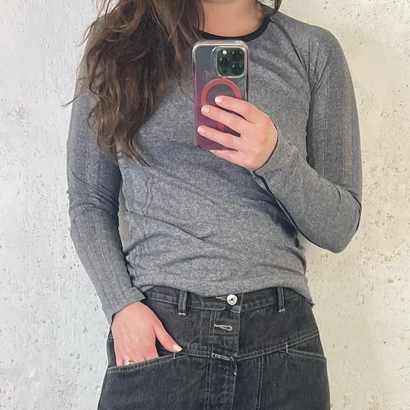 Spiritual Gangster Gray Activewear Athletic Long Sleeve Top Size XS/S NEW - Picture 11 of 11